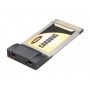 PCMCIA to 2 x FireWire 1394  (Adaptor pentru laptop slot PCMCIA cu doua porturi FireWire), Transfer: 400Mbps